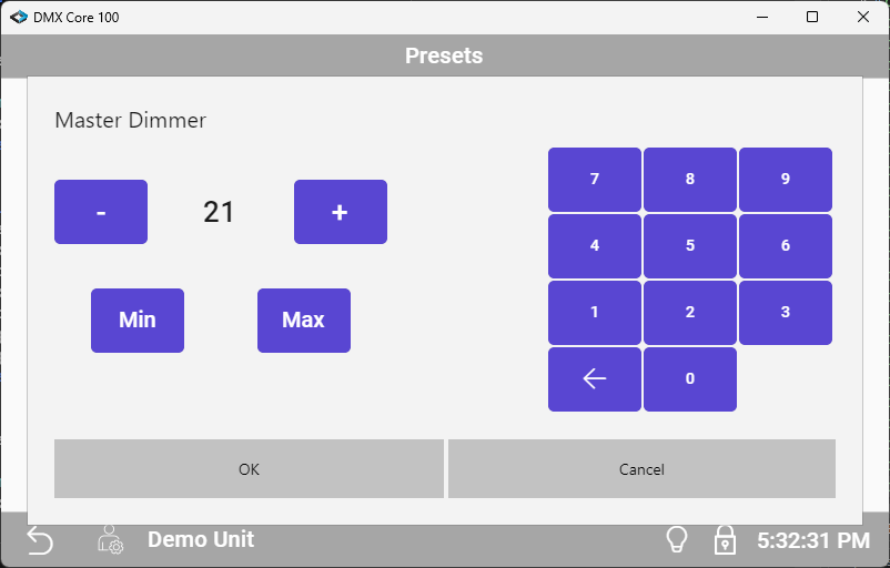 Change Master Dimmer
