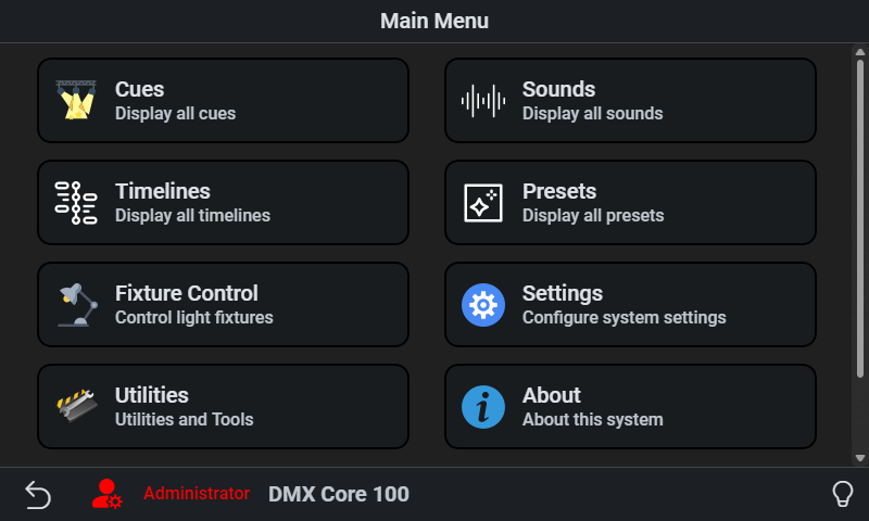 Main Menu