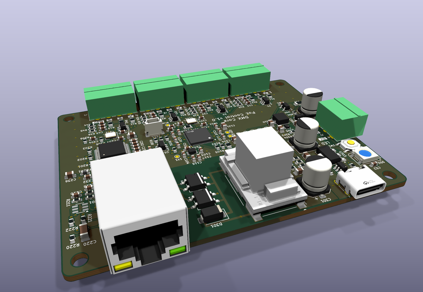 DMX Core PoE Control board