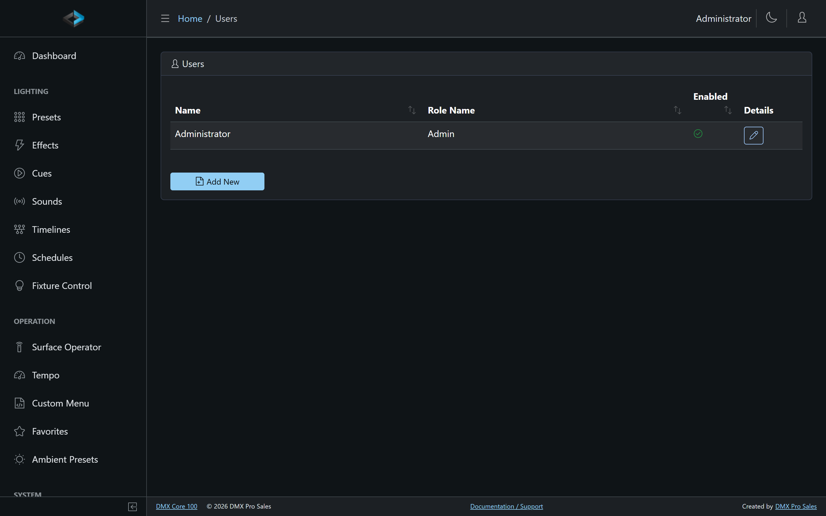 User management list